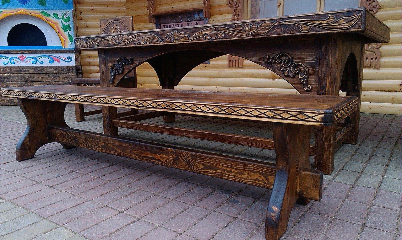 деревянная резная мебель под старину